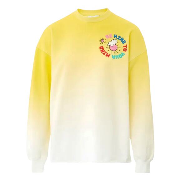 MIRA MIKATI Embroidered "Be Kind to Your Mind" Sweatshirt S - Picture 1 of 12